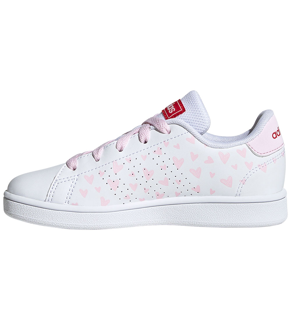 adidas Performance Sko - Advantage K - Hvid/Rosa