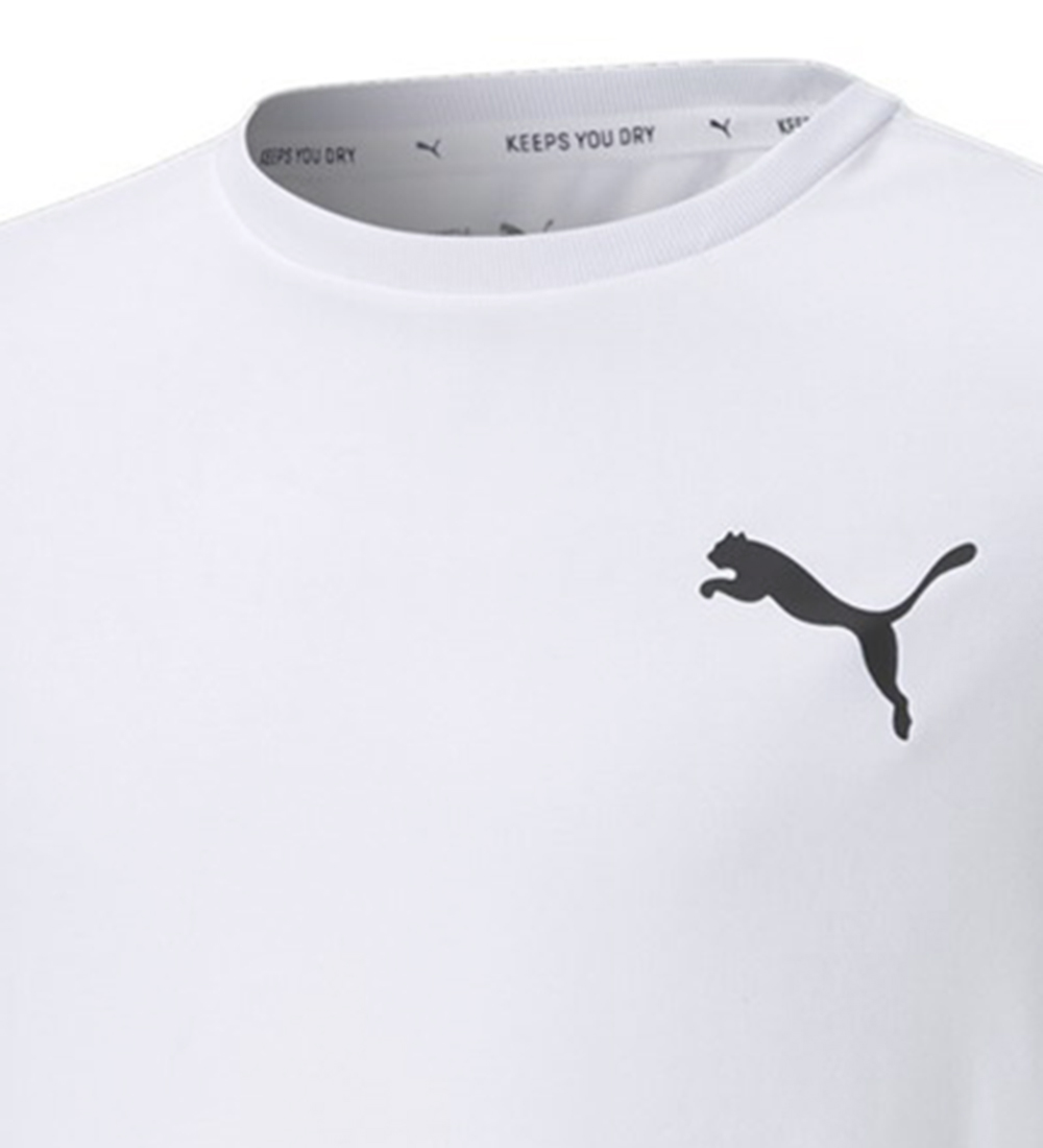 Puma T-shirt - Active small Logo - Hvid