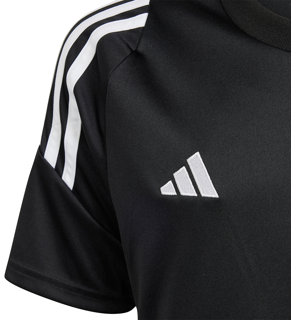 adidas Performance T-Shirt - Tiro 24 - Sort/Hvid