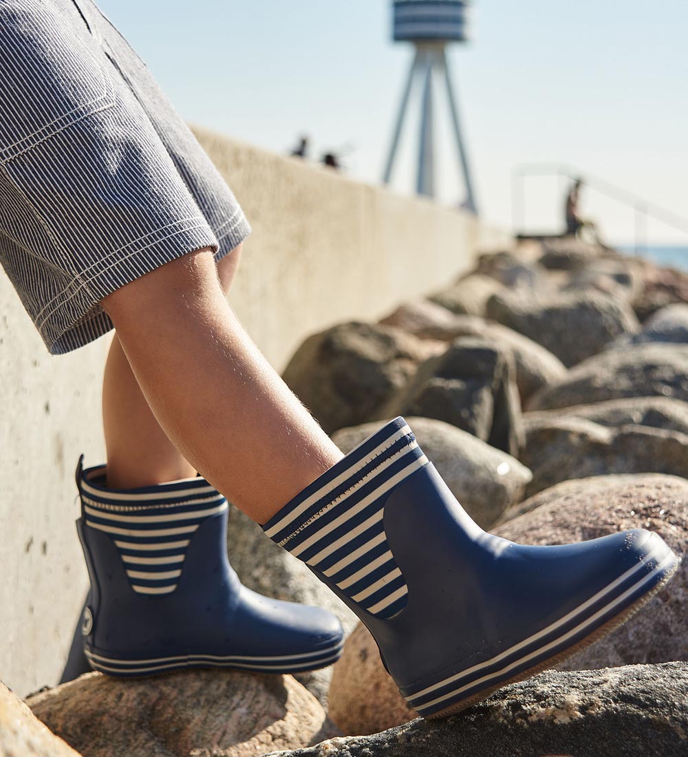 Wheat Gummistøvler - Mist - Indigo Stripe