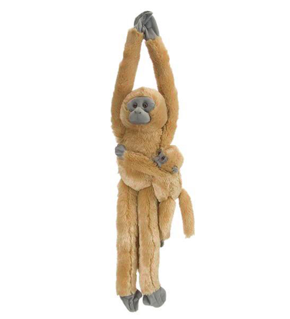 Wild Republic Bamse - Hnge Abe - 18x55 - Langur m. Unge