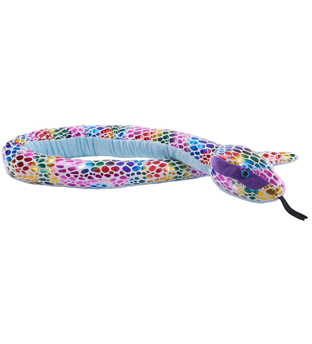 Wild Republic Bamse - 137 cm - Foil Dotted Rainbow Slange