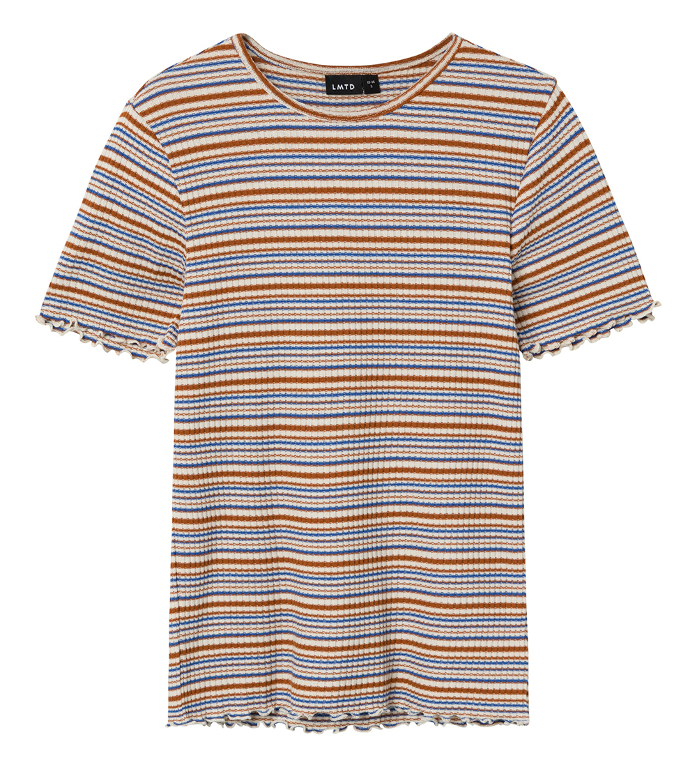 LMTD T-shirt - Rib - NlfFilje Short Top - Ebb And Flow/Multi Str