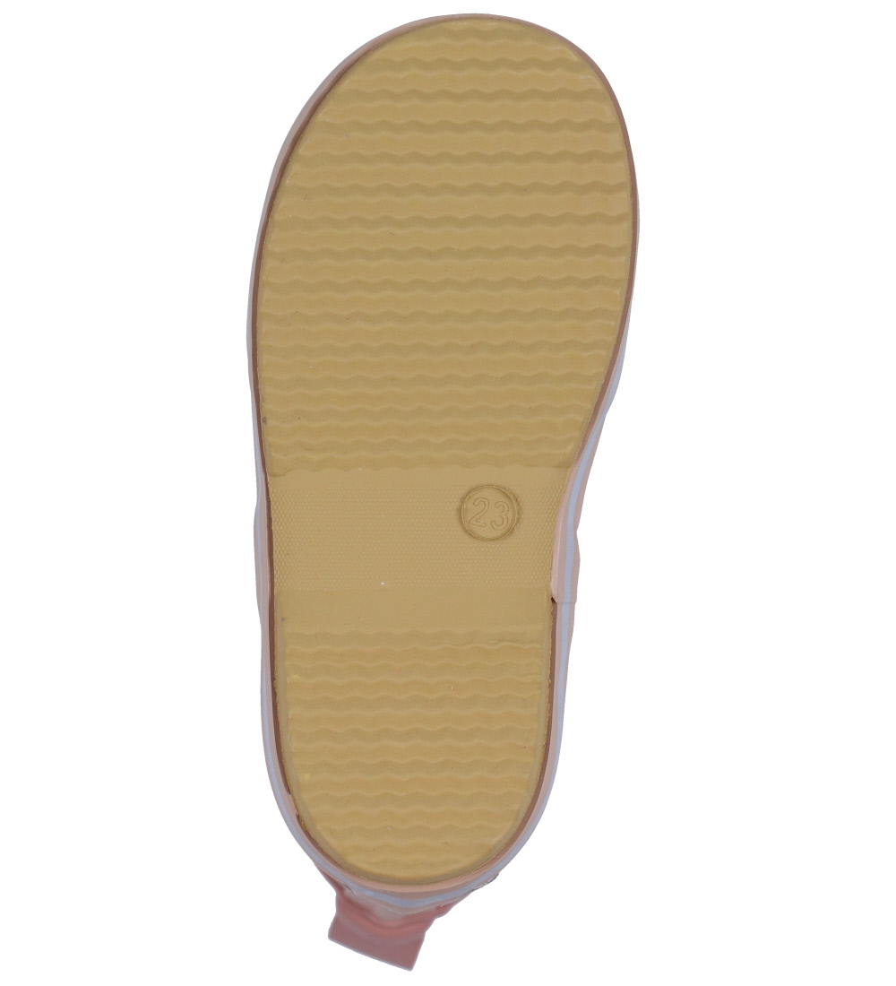 Mikk-Line Gummistøvler - Wellies - Warm Taupe m. Blomster