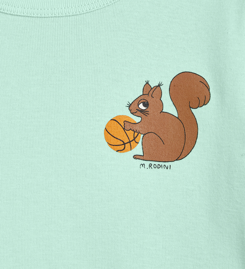 Mini Rodini T-shirt - Squirrel - Grøn