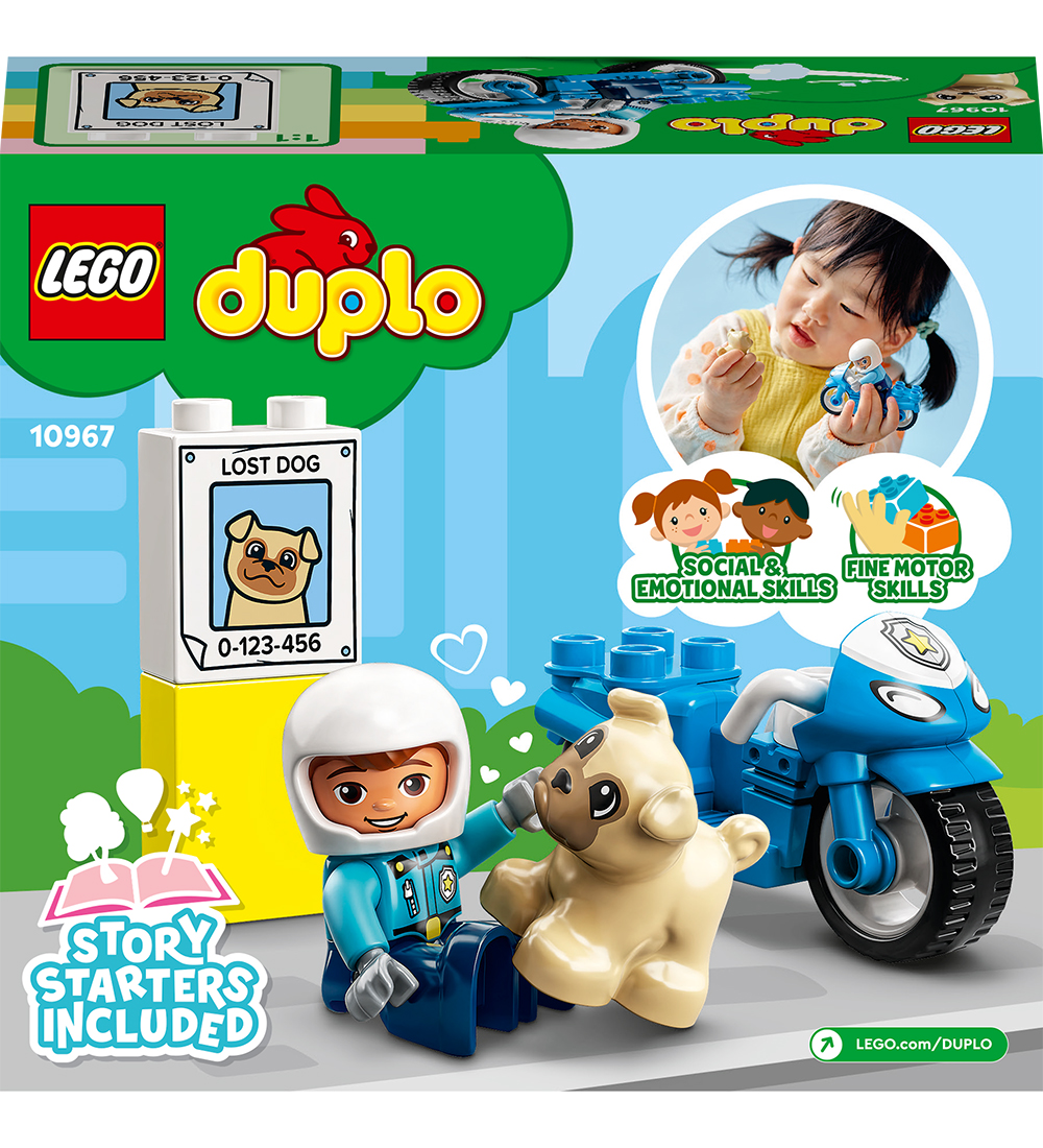 LEGO® DUPLO® - Politimotorcykel 10967 - 5 Dele