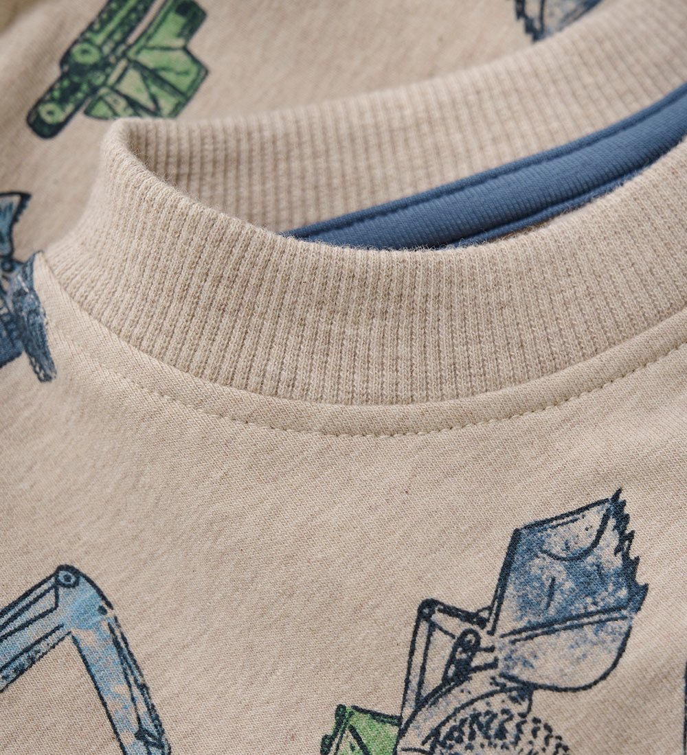 Minymo Sweatshirt - AOP - Beige Melange
