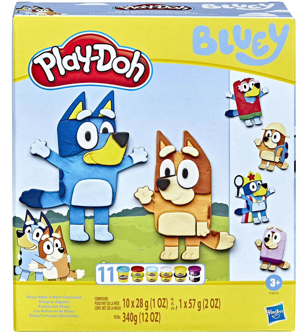 Play-Doh Modellervoks - Bluey Make 'n Mash Costumes