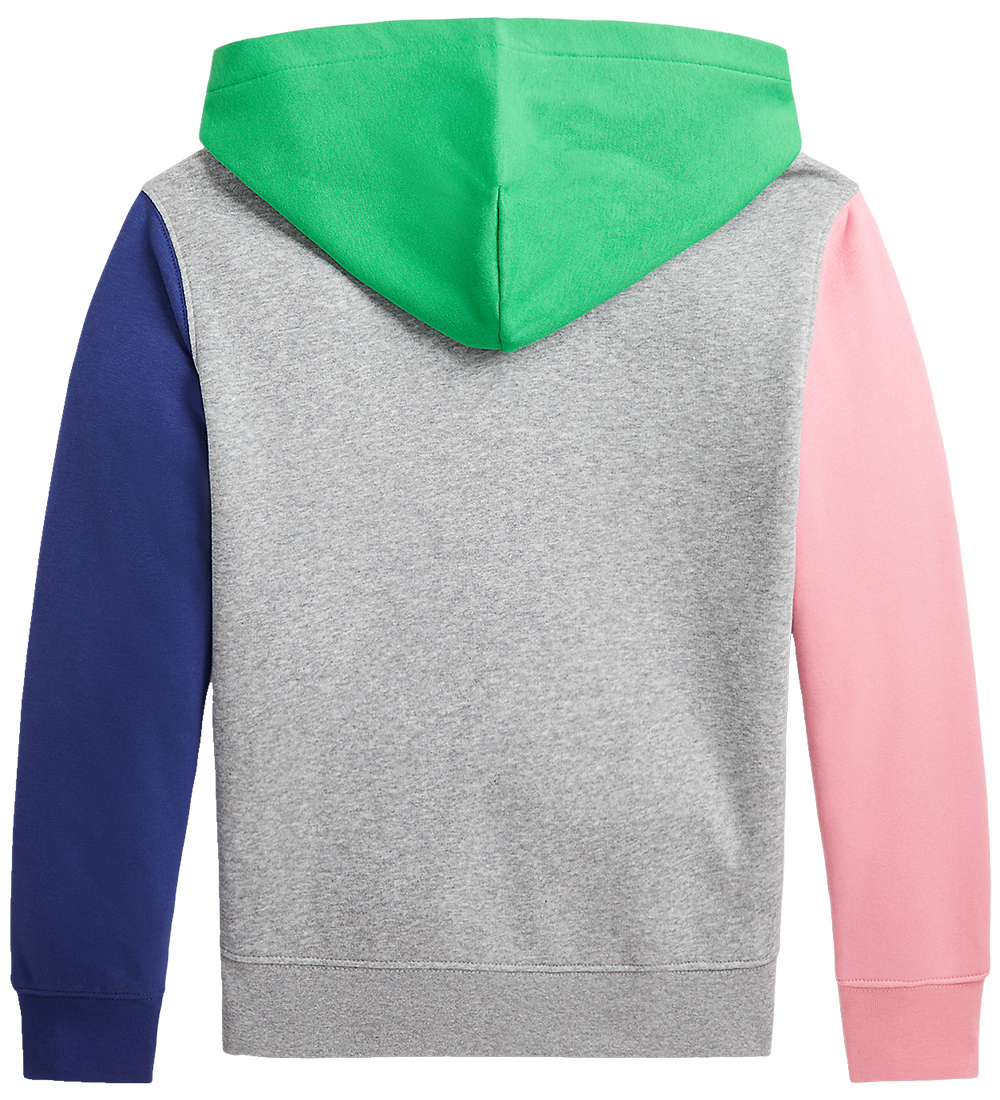Polo Ralph Lauren Hættetrøje - Gråmeleret m. Bamse