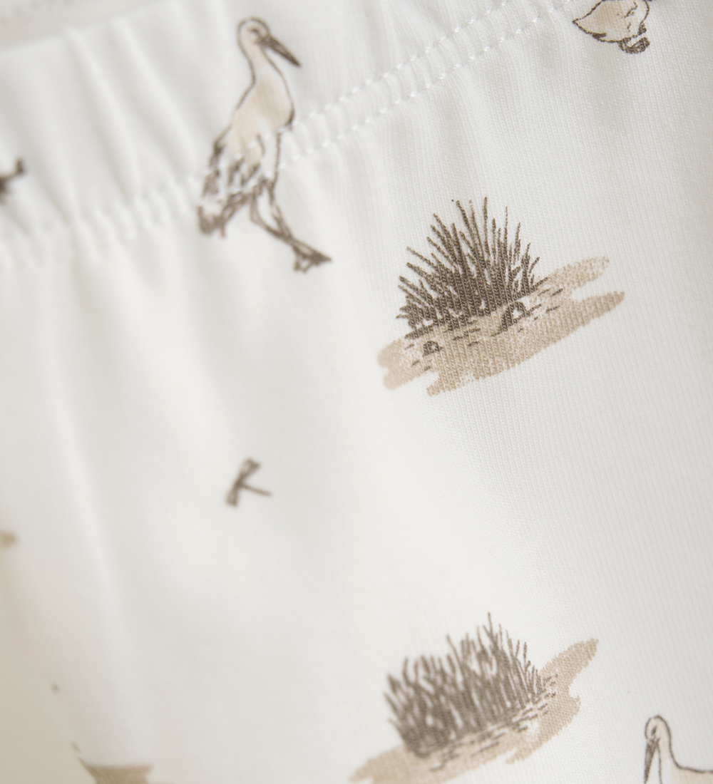 Fixoni Leggings - Coconut Milk m. Print