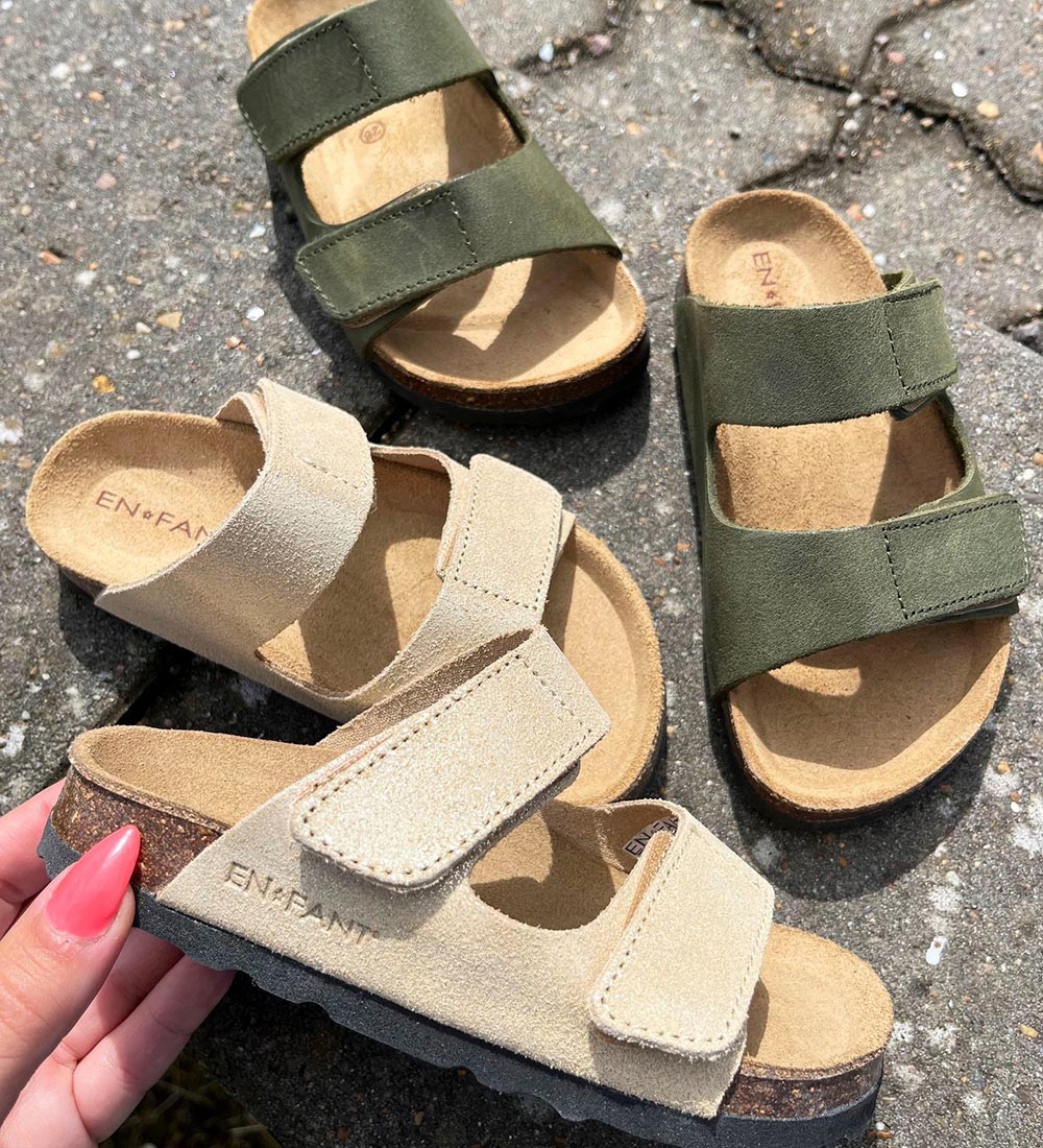 En Fant Sandaler - Nubuck - Champagne Beige