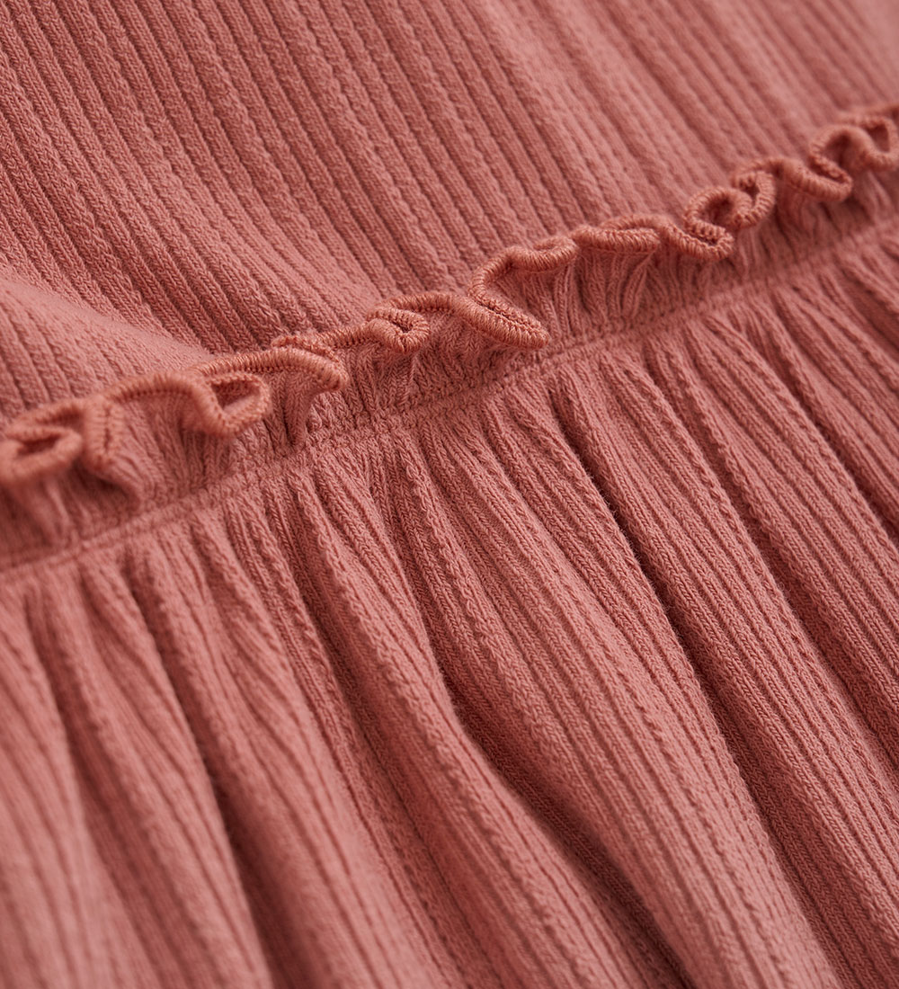 En Fant Kjole - Rib - Old Rose