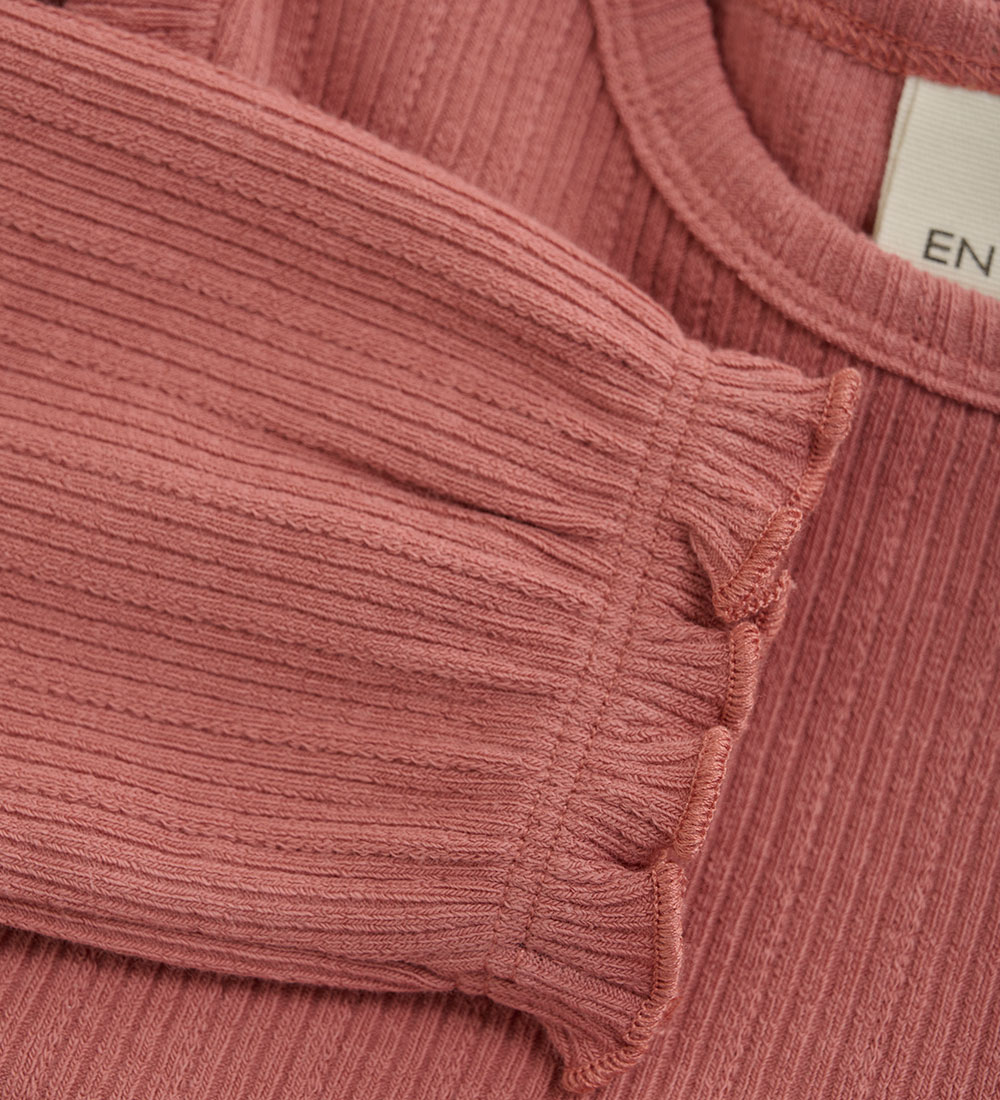En Fant Kjole - Rib - Old Rose