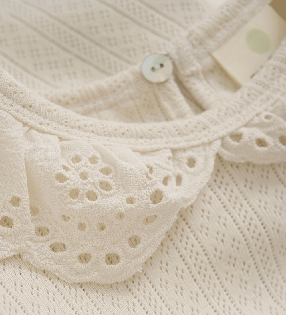 En Fant T-shirt - Pointelle - Eggnog