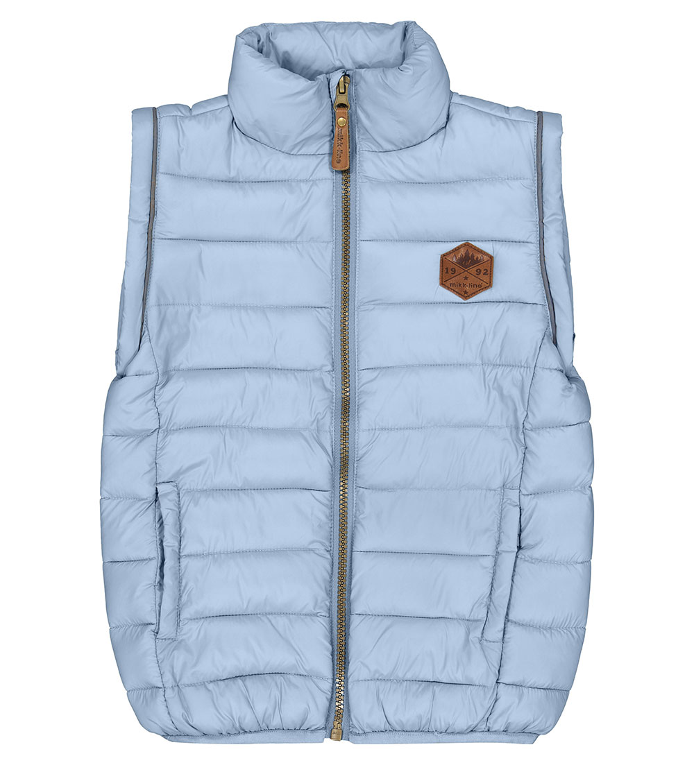 Mikk-Line Dynejakke/Vest - 2-i-1 - Faded Denim