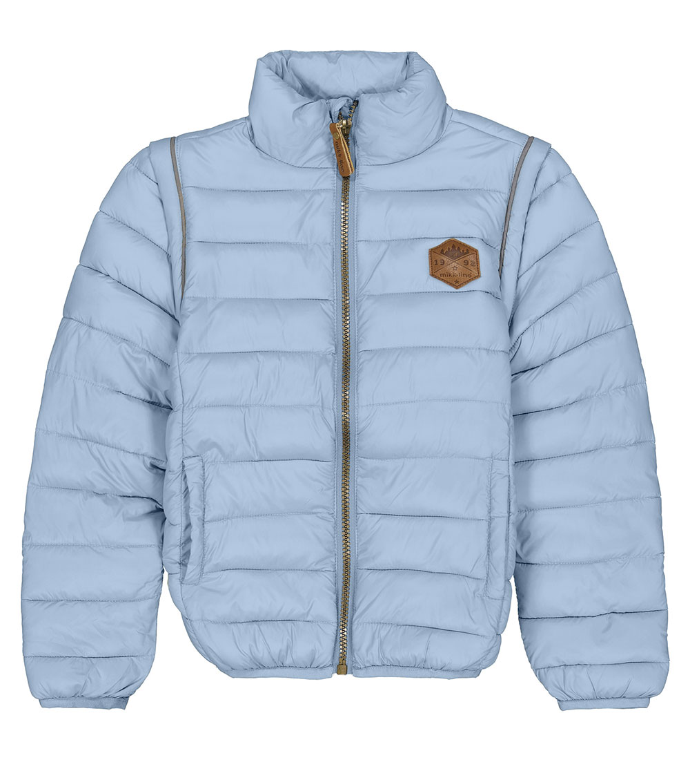 Mikk-Line Dynejakke/Vest - 2-i-1 - Faded Denim