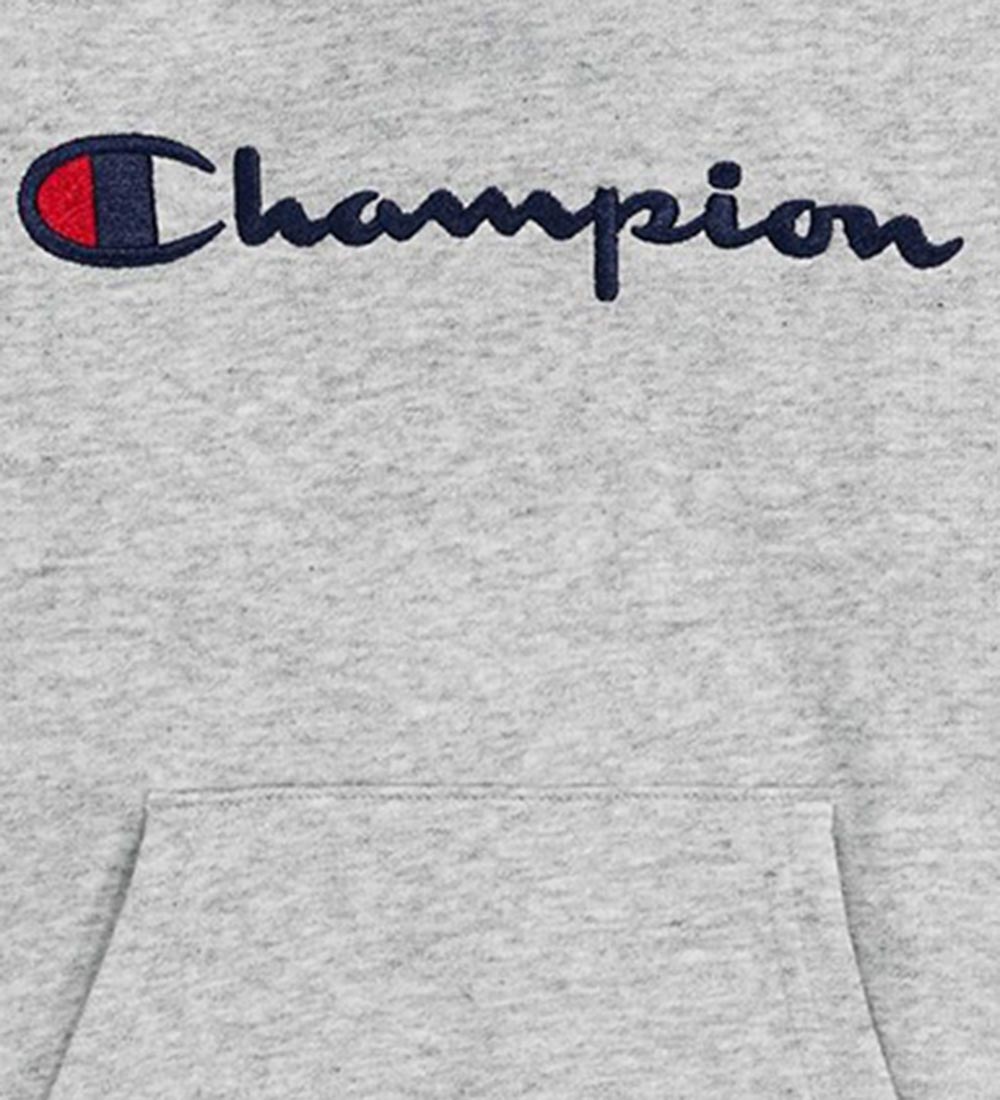 Champion Hættetrøje - New Oxford Grey Melange