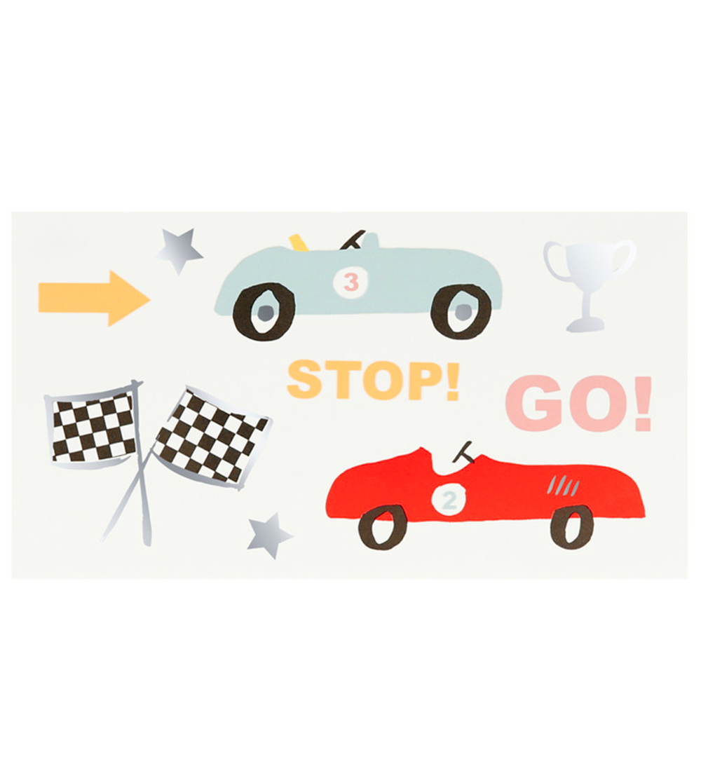 Meri Meri Tatoveringer - Racing Cars