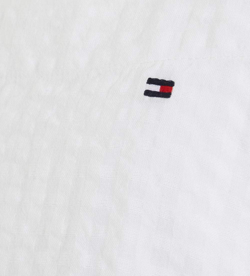 Tommy Hilfiger Top - Seersucker Gingham - Hvid