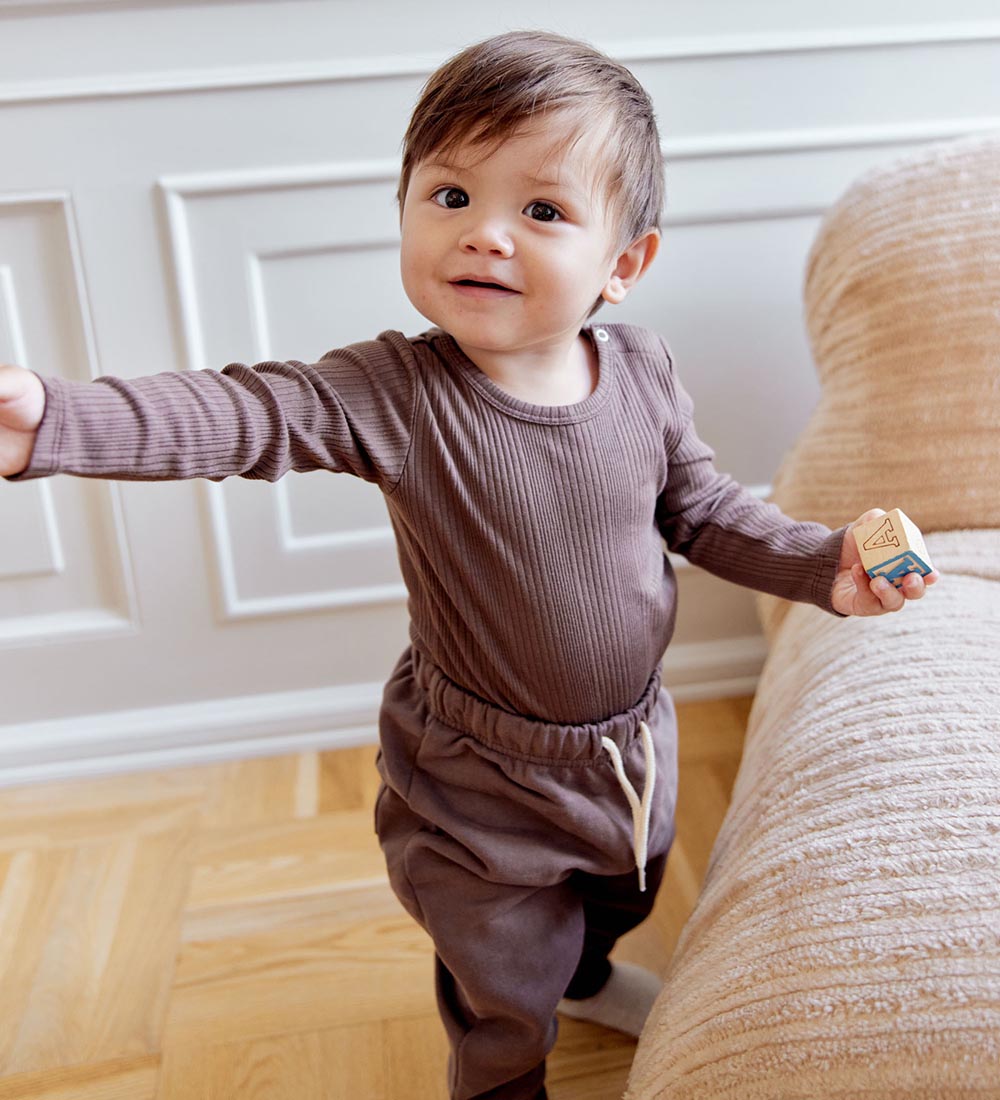 Olsen kids x By Green Body l/æ - Rib - Ceder Brown