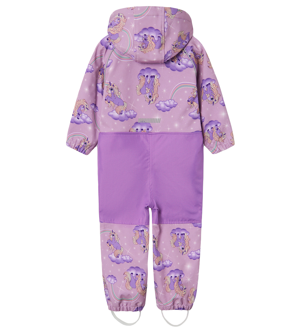Name It Softshelldragt m. Fleece - NmfAlfa - Orchid Bloom m. Enh
