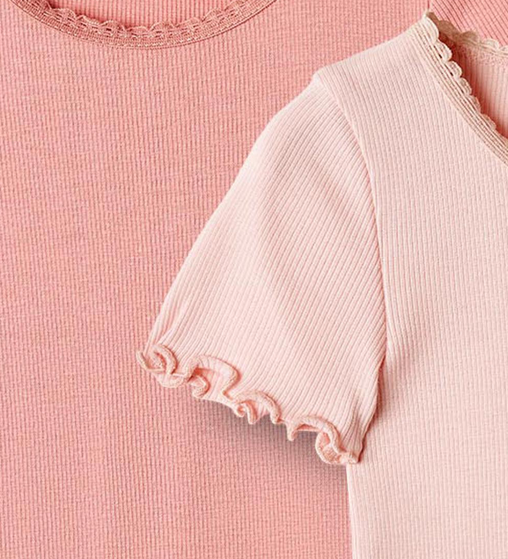 Wheat T-shirt - Rib - 2-pak - Katie - Rosette Ballet