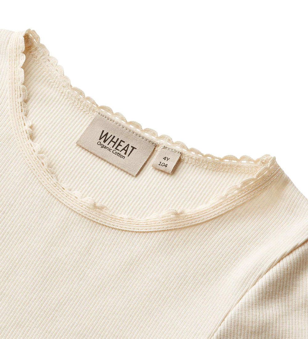 Wheat T-shirt - Rib - Katie - Cream