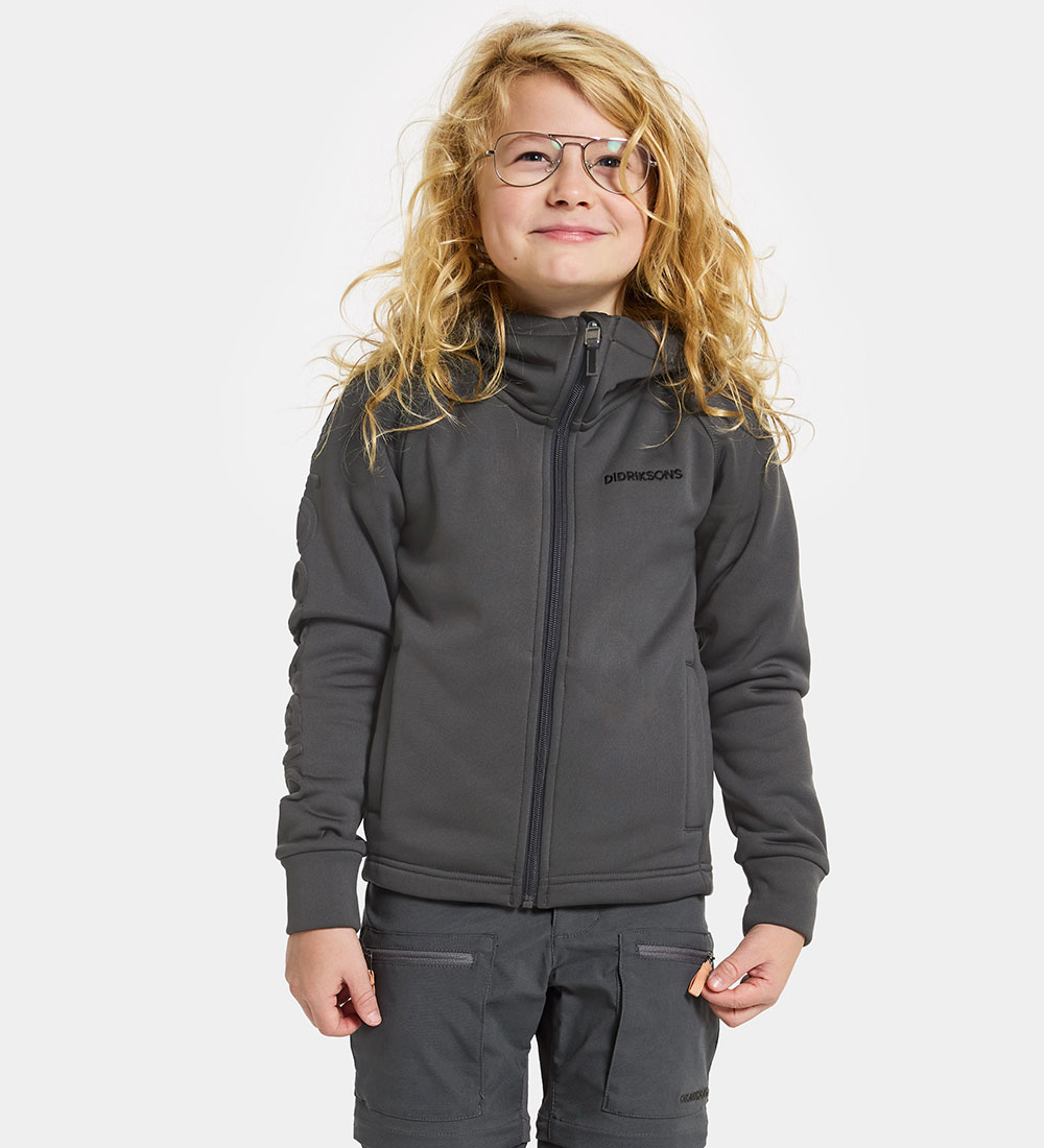 Didriksons Softshelljakke m. Fleece - Hekto - Coal Black