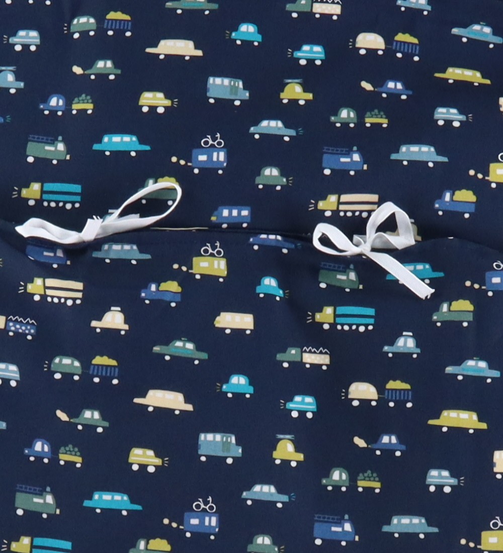 Nørgaard Madsens Sengetøj - Baby - Navy m. Biler