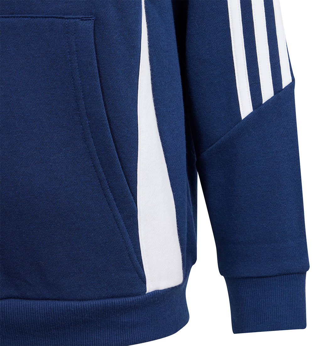 adidas Performance Hættetrøje - Tiro 24 SWHOODY - Blå/Hvid