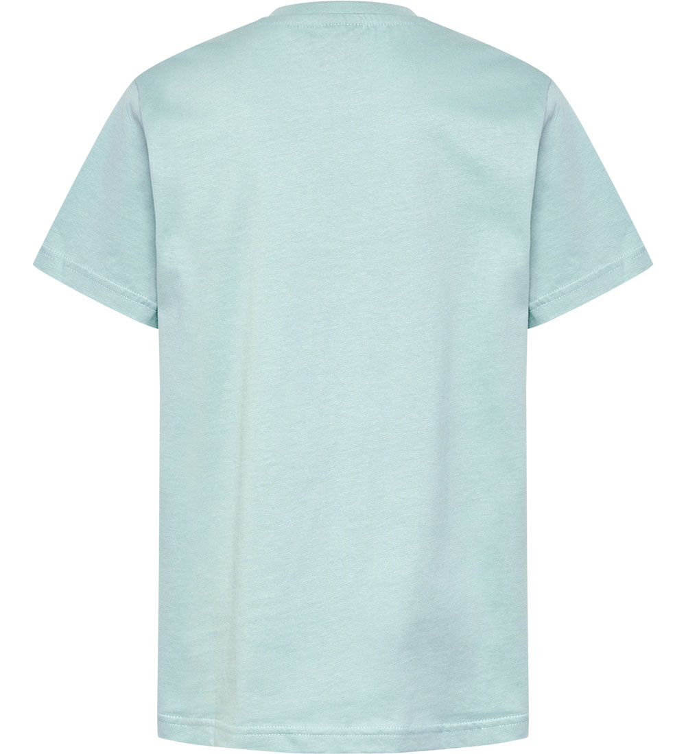 Hummel T-shirt - hmlTres Circle - Blue Surf