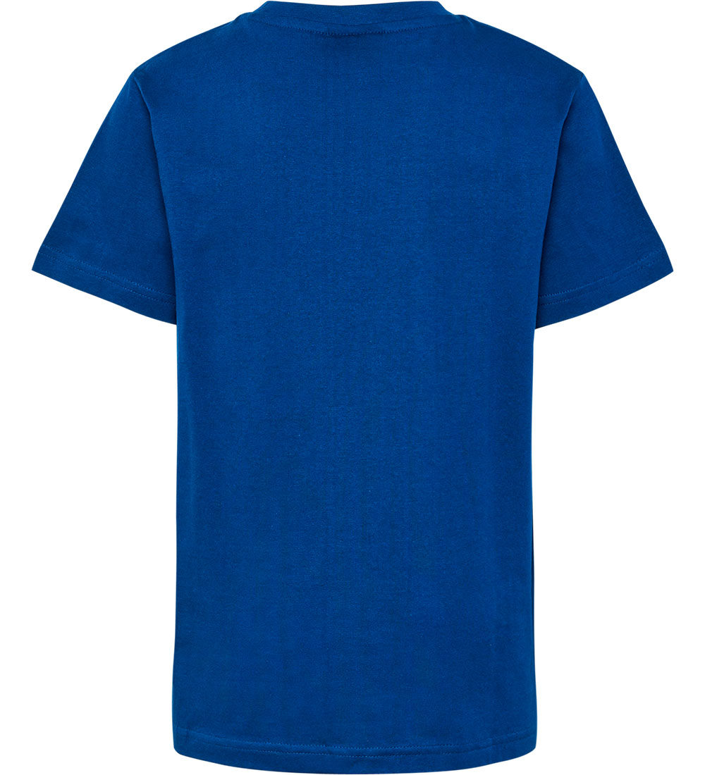 Hummel T-shirt - hmlTres Circle - Estate Blue