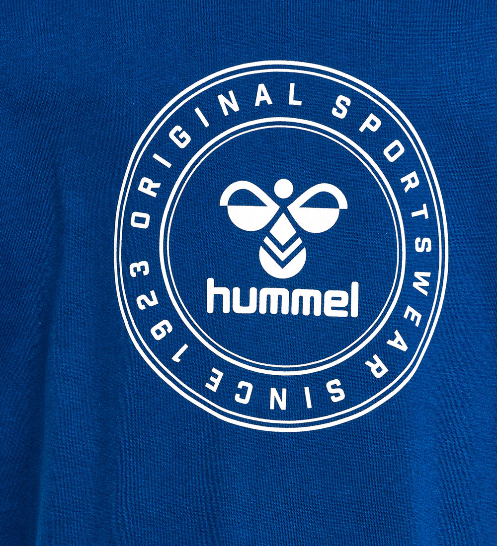 Hummel T-shirt - hmlTres Circle - Estate Blue