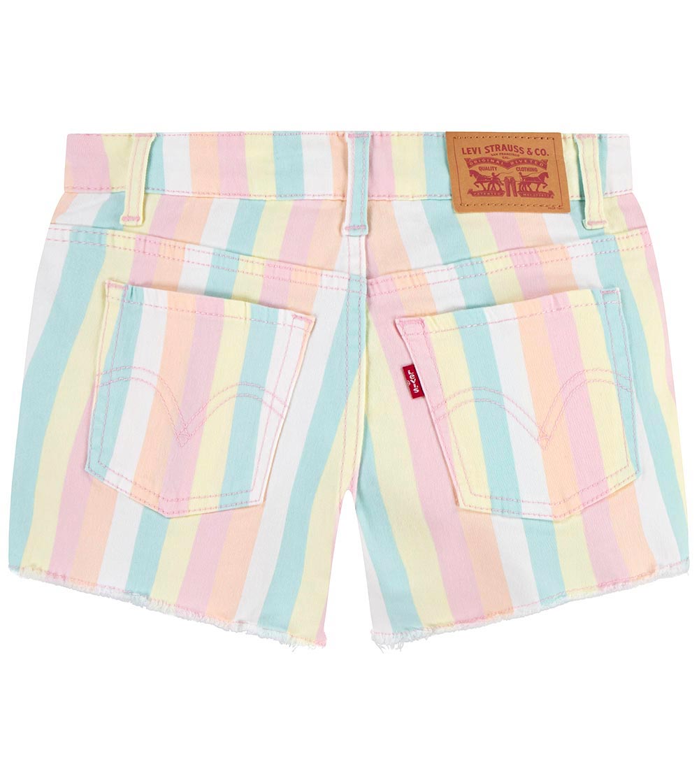 Levis Shorts - Printed Fray Hem - Pear Sorbet