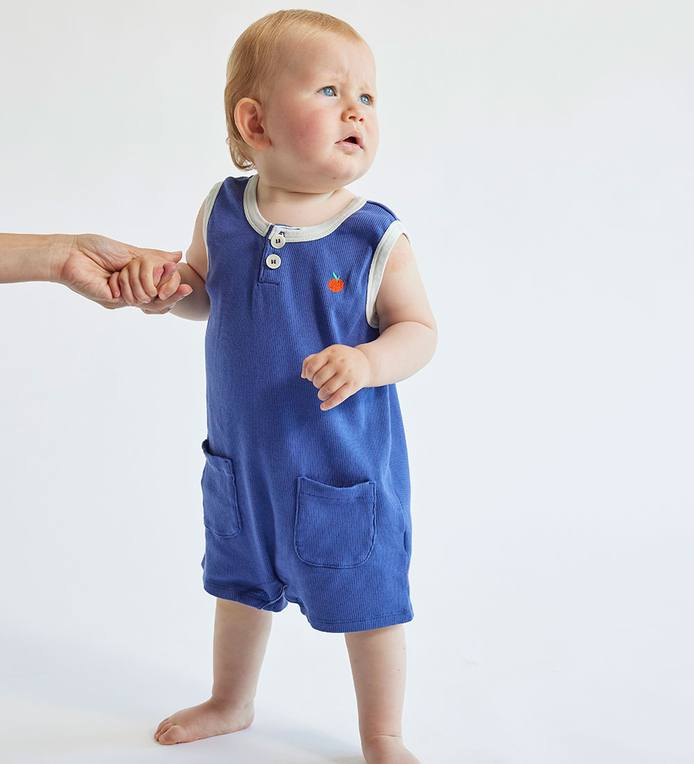 Bobo Choses Sommerdragt - Baby Tomato - Navy Blue