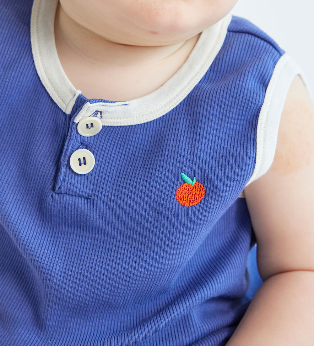 Bobo Choses Sommerdragt - Baby Tomato - Navy Blue