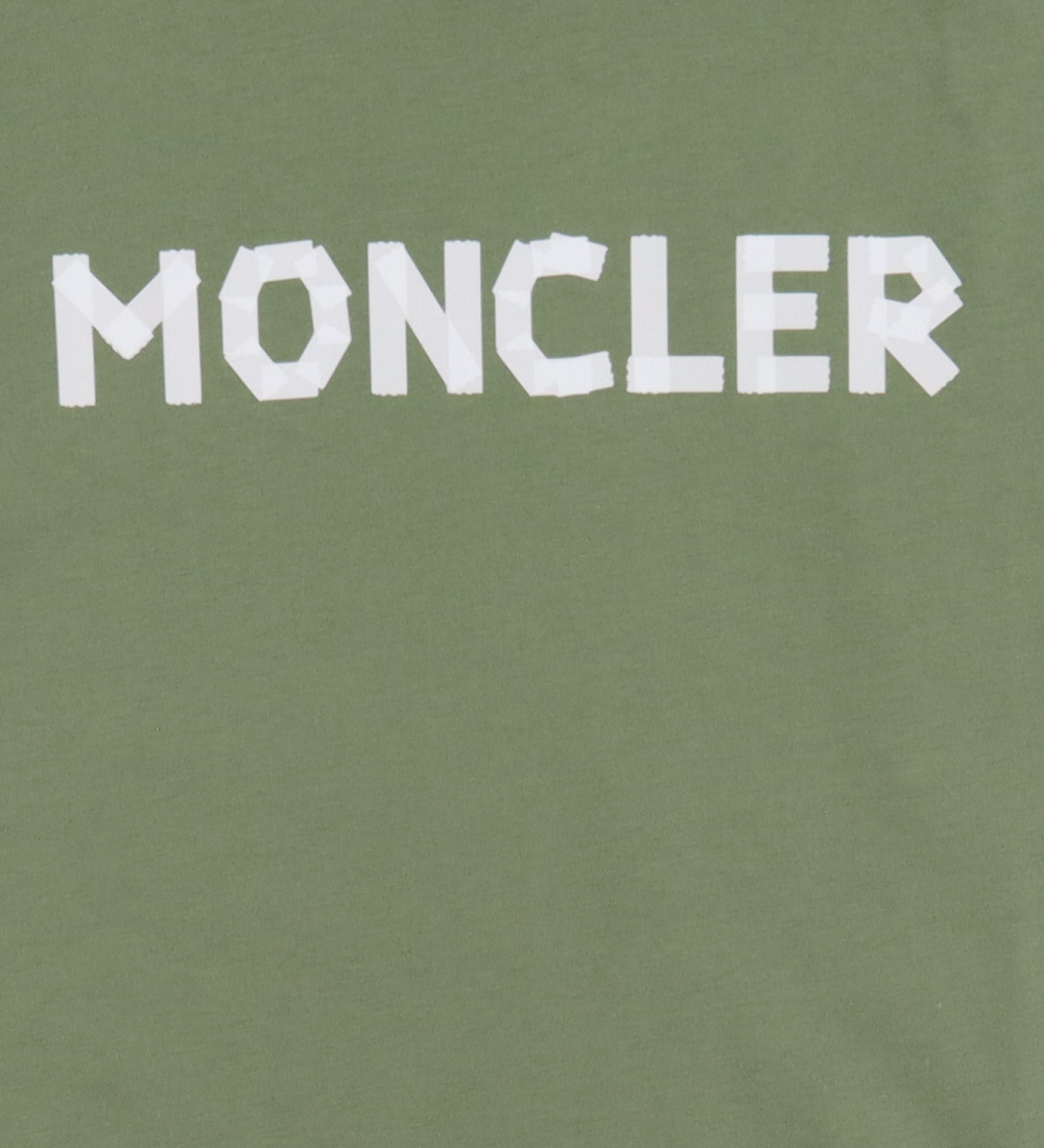 Moncler T-shirt - Armygrøn m. Hvid