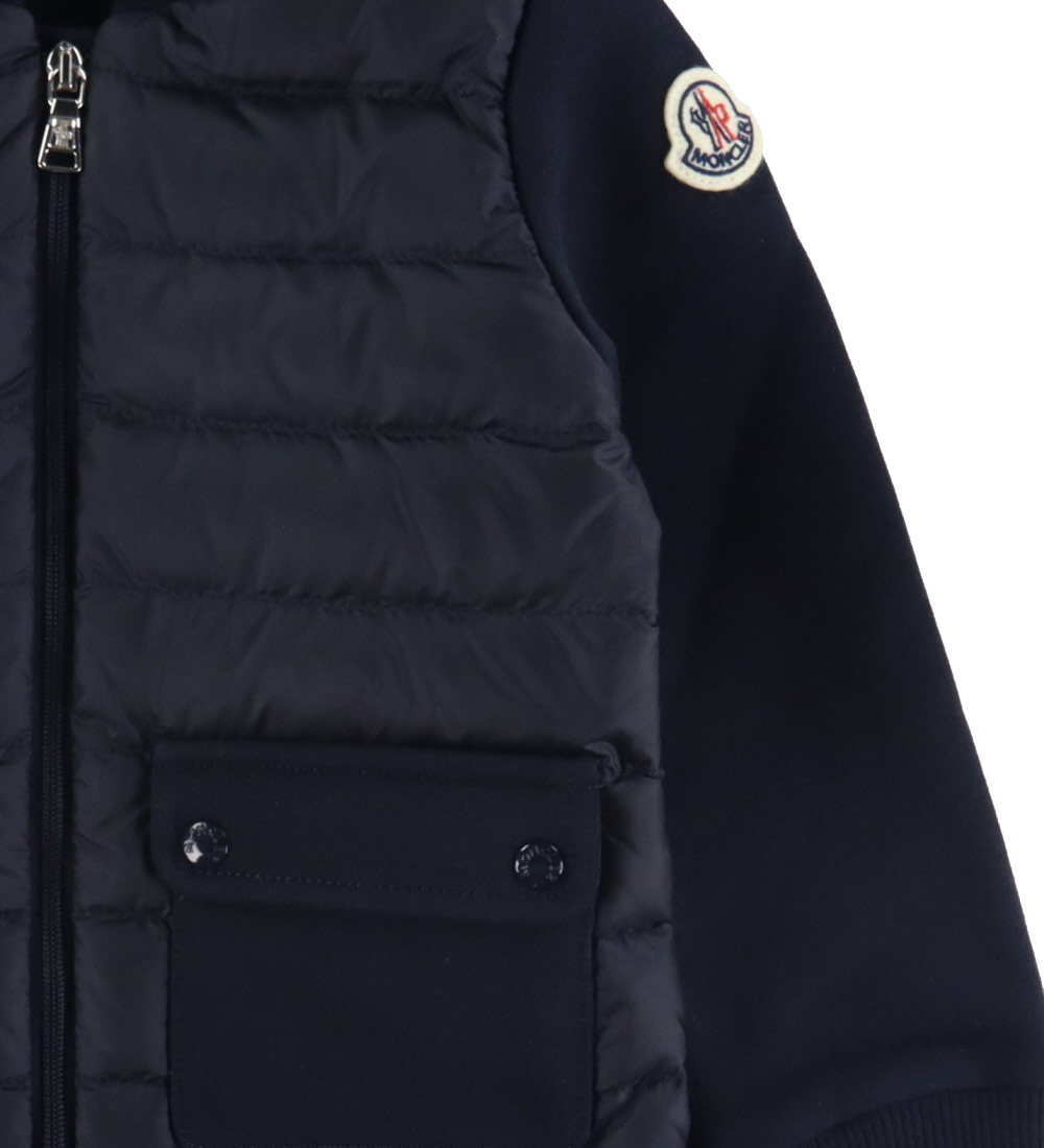 Moncler Cardigan - Sweat/Dun - Navy