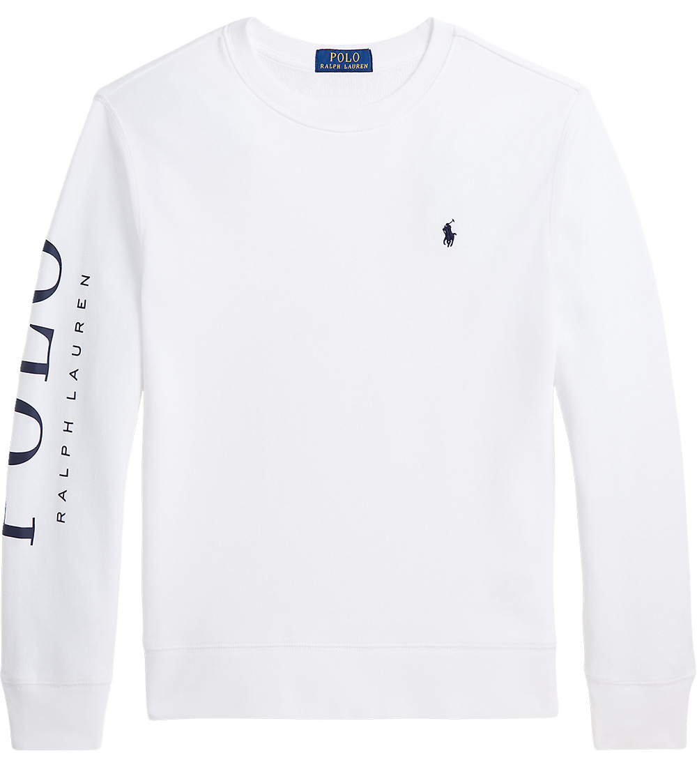 Polo Ralph Lauren Sweatshirt - Hvid m. Navy
