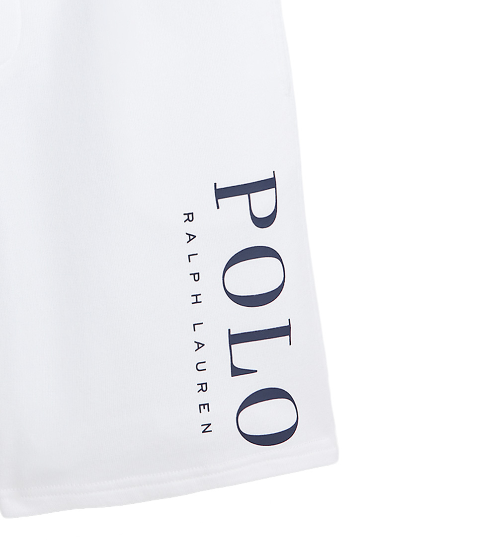 Polo Ralph Lauren Sweatshorts - Hvid m. Navy