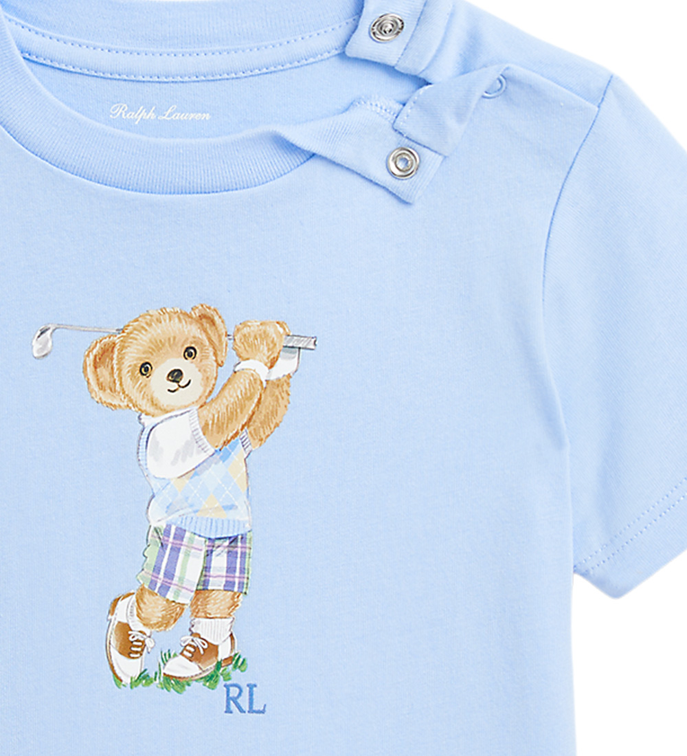 Polo Ralph Lauren T-shirt - Blå m. Bamse