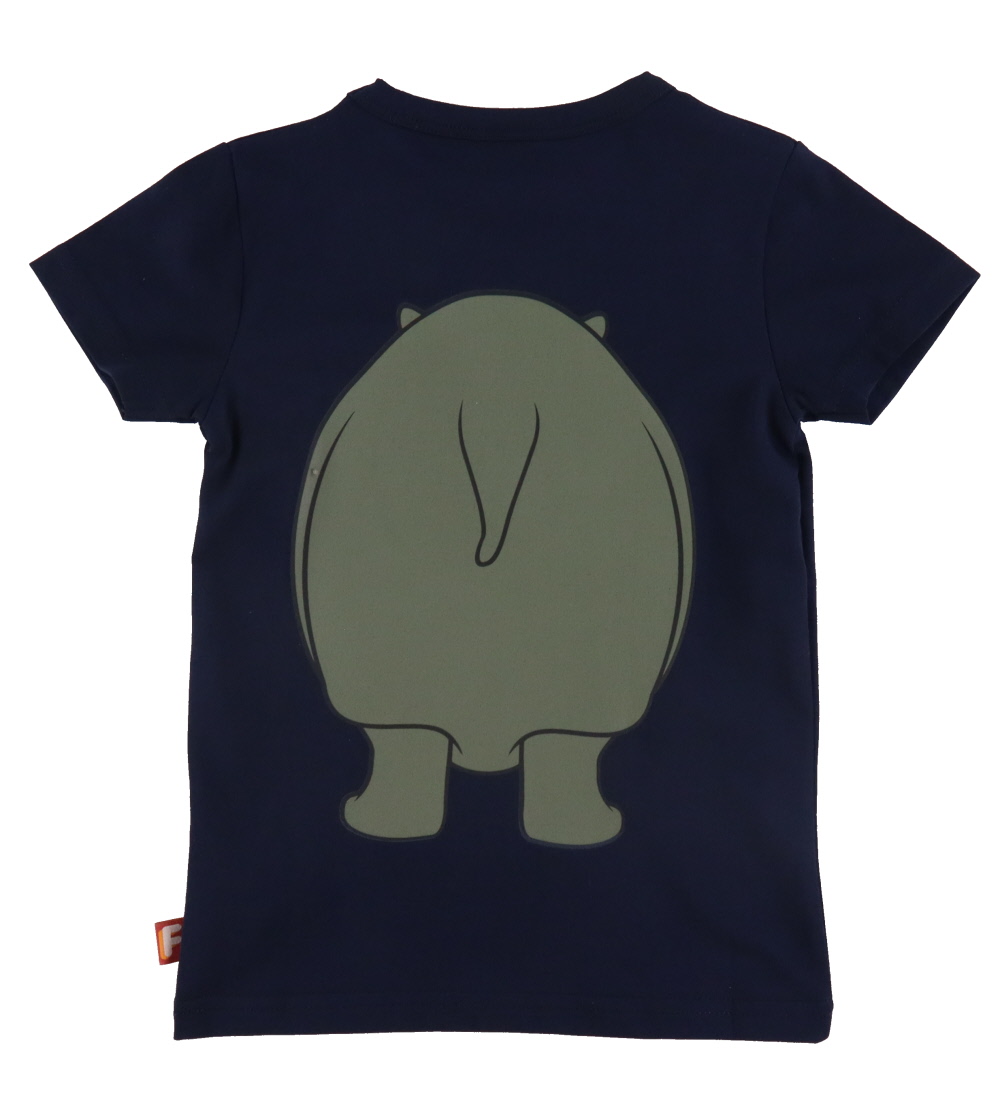 DYR-Cph T-Shirt - Din Ven - Dark Navy Flodhest