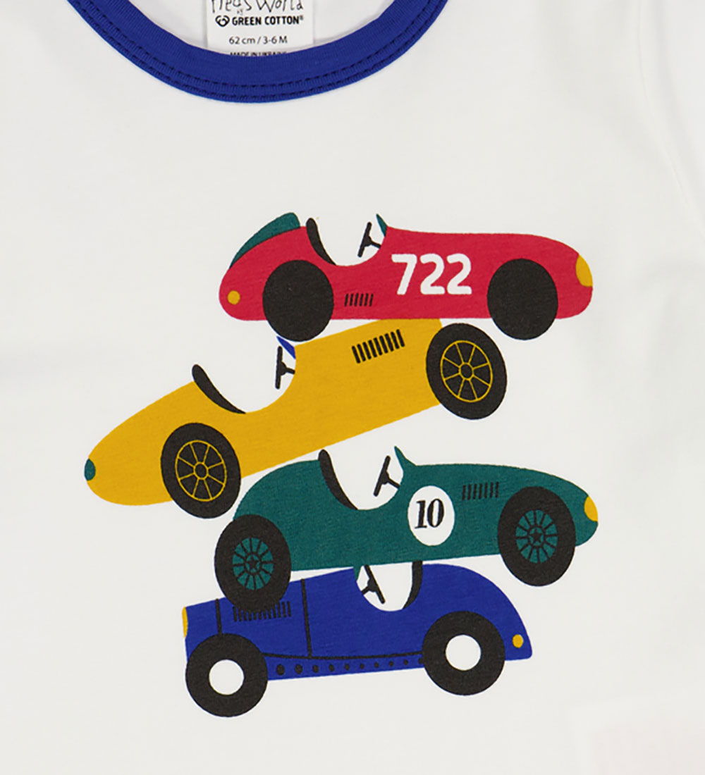 Freds World T-shirt - Motor Print - White