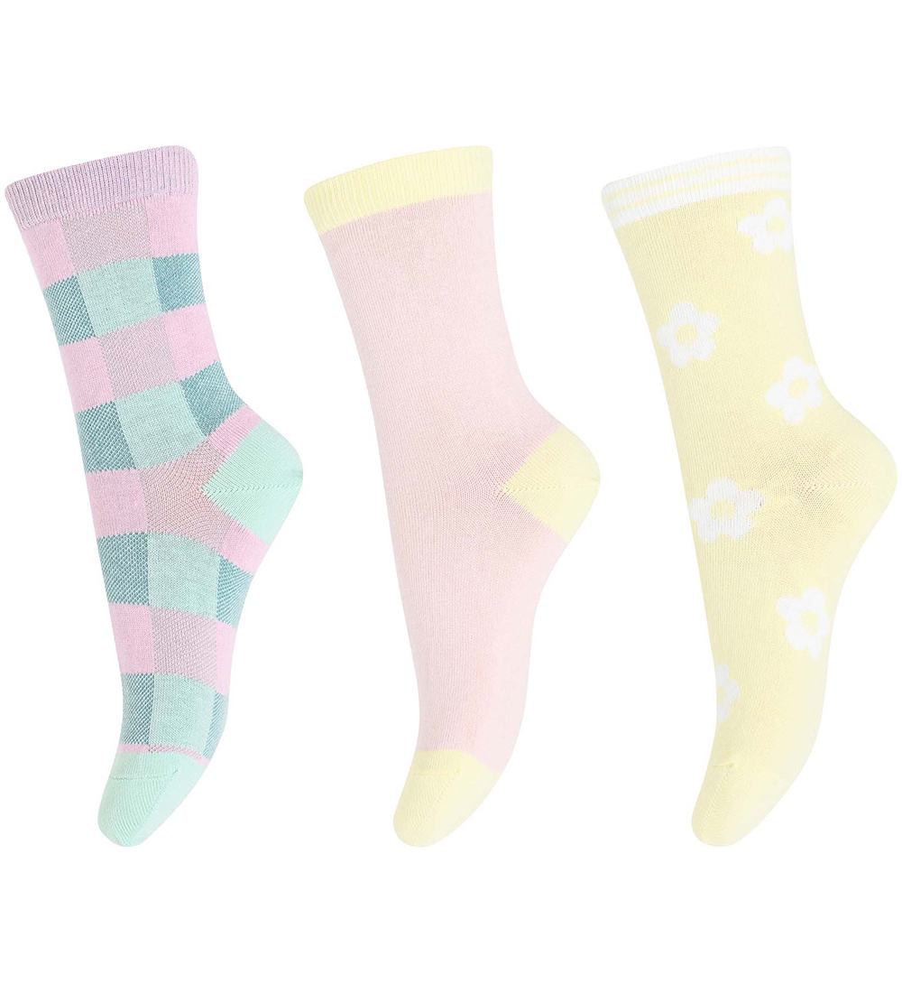 Melton Strømper - 3-Pak - Multi Colors