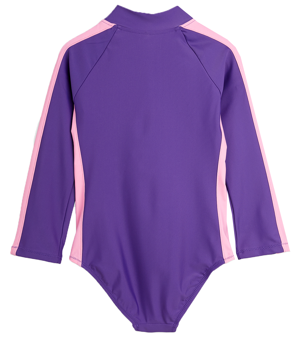 Mini Rodini Badedragt - UV50+ - Stripe - Purple