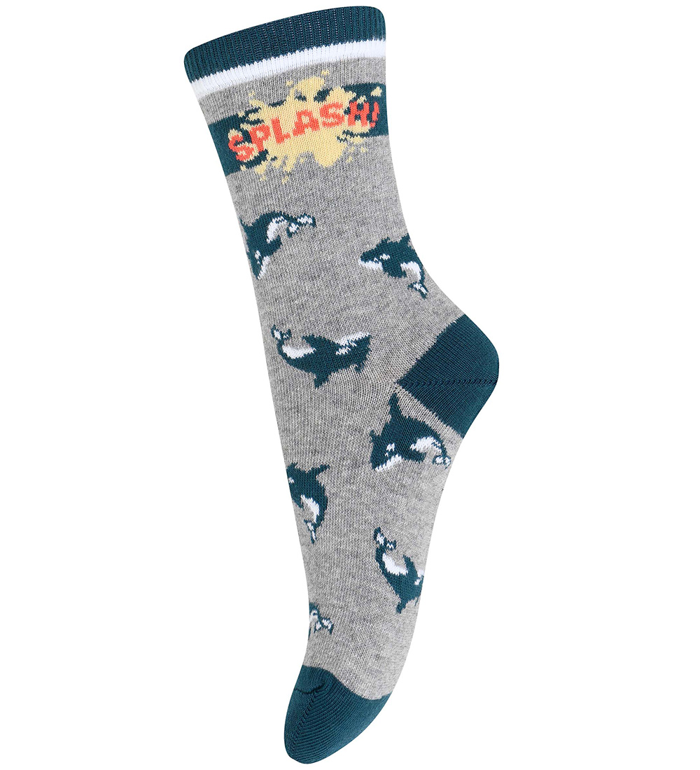 Melton Strømper - Light Grey Melange