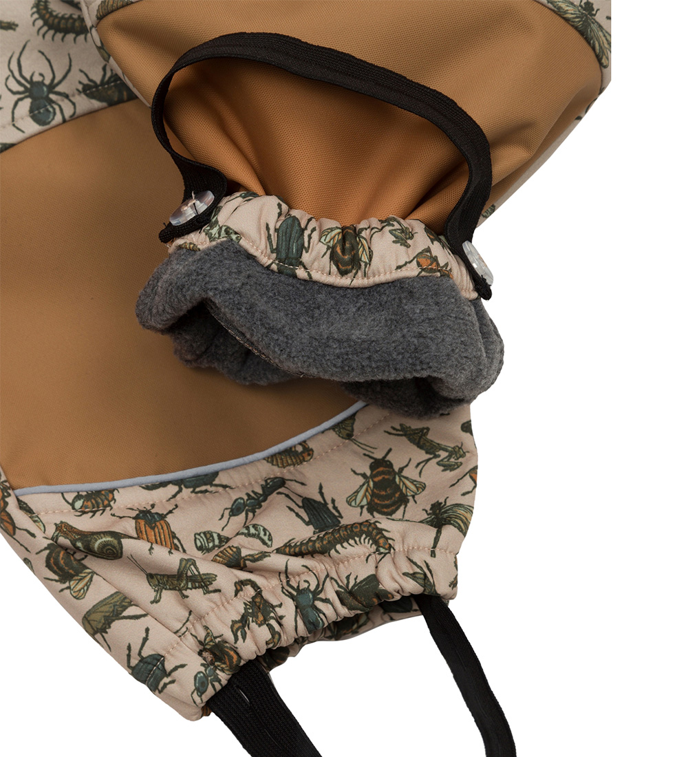 Mikk-Line Softshelldragt m. Fleece - Recycled - Brown Sugar m. D