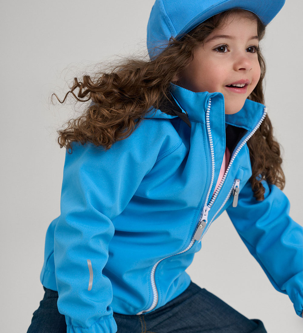 Reima Softshelljakke m. Fleecefor - Vantti - Cool Blue