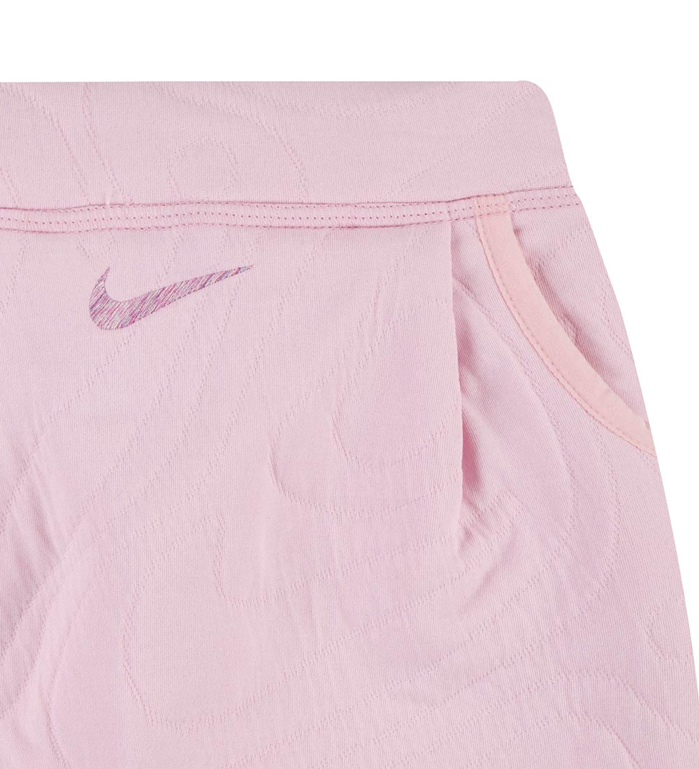 Nike Sæt - Quiltet - Bukser/Cardigan - Pink Foam