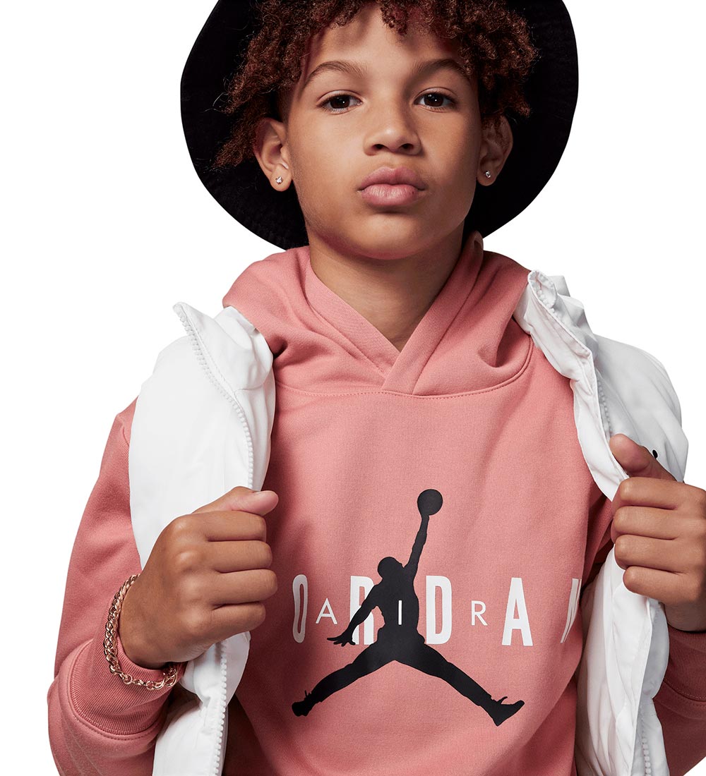 Jordan Hættetrøje - Jumpman Sustainable - Red Stardust